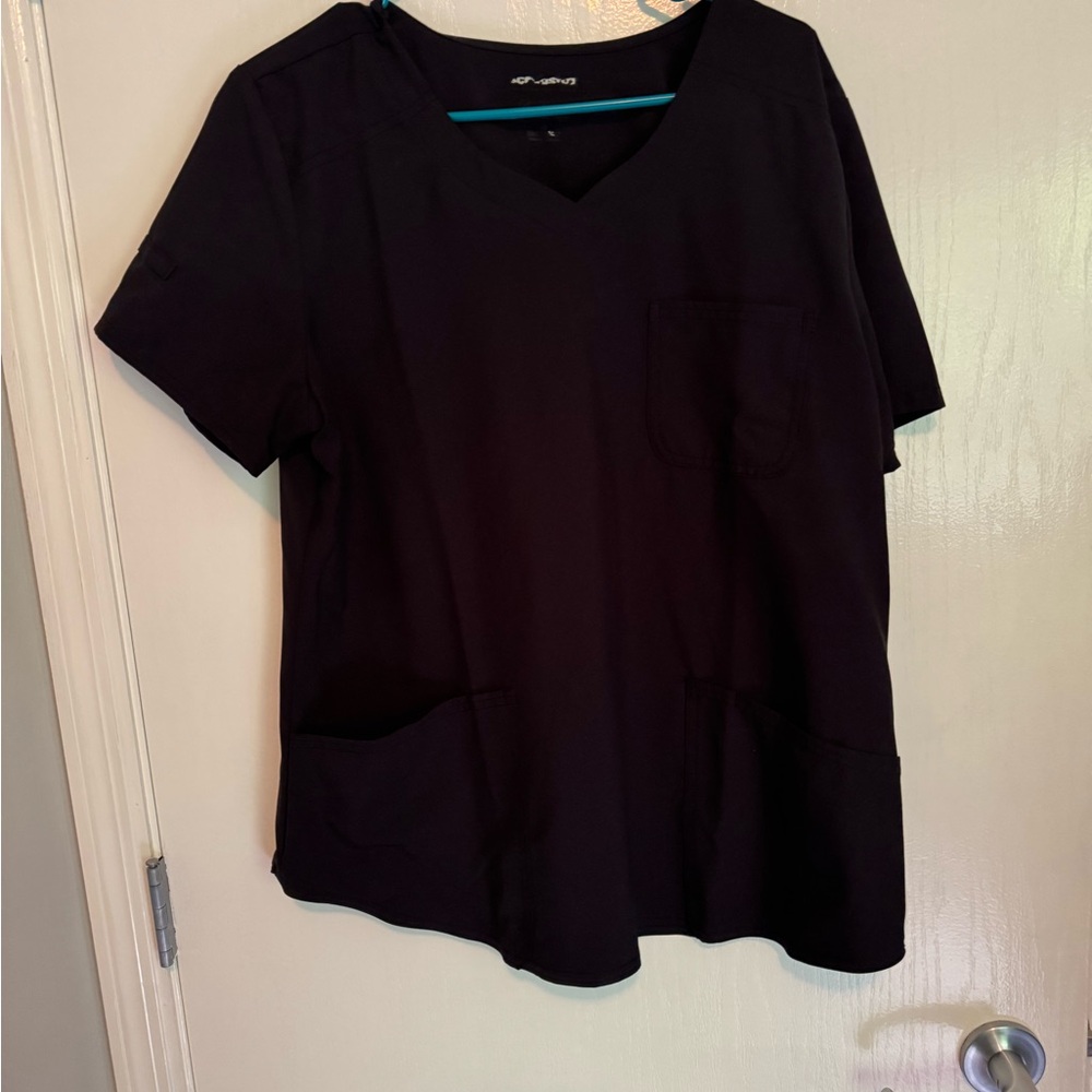 Women's Black V-Neck Top